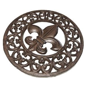 Fleur De Lis & Scrolls Trivet - Wall/Counter Top